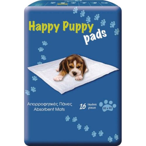 Πάνες Κατοικιδίων Happy Puppy Pads 60x60 (16 τμχ)