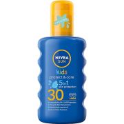 Nivea Sun Kids Protect & Care με Χρώμα Αδιάβροχο Παιδικό Αντηλιακό Spray για Πρόσωπο & Σώμα SPF50 200ml